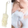 thumbnail image 4 of fastboy Bath Brush Long Handle Non-slip Shower Sponge Ball Back Scrubber Foaming Scrub Tool, Beige, 4 of 5