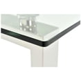 thumbnail image 2 of Emma Dining Table in Chrome, Rectangular Dining Table, Glass Dining Table, Stainless Steel Dining Table, Clear Glass Dining Table, Modern Rectangle Dining Table, Kitchen Dining Table with Tempered Gla, 2 of 5