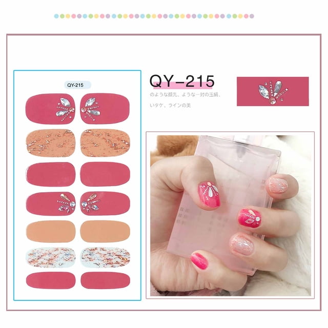 mtvxesu Nail Gel Nail Sticker Full Gradient Finished Nail Polish Film Nail Sticker Sale