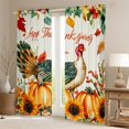 thumbnail image 2 of YST Rideaux de Fenêtre Dinde de L'Action de Grâce 38"L X 45"H Rideaux et Draperies Ferme d'Automne Tournesol Citrouille Rideaux Occultants Récolte d'Automne Déco de Pièce à la Maison, Rideaux Feuilles d'Érable 2 Panneaux, 2 of 5