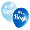 thumbnail image 1 of Way To Celebrate! 8 ballons en latex "It's a Boy" de 30 cm, bleu, 1 of 3