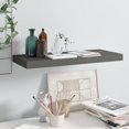 thumbnail image 1 of vidaXL Floating Wall Shelf High Gloss Grey 60x23.5x3.8 cm MDF, 1 of 4