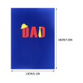 thumbnail image 3 of Harpily Greeting Cards Color Printed Paper Carving Father's Day 3D Three Greeting Card FATHER'S DAY Blessing Dad Greeting Card, 3 of 4
