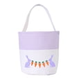 thumbnail image 2 of Easter Storage Basket Children's Party Embroidered Bunny Egg Tote Basket, 2 of 6