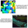 thumbnail image 2 of 100 Pieces Luminous Stones Rocks Decorative Solar Ornament Home Garden Indoor Pathway Landscape Decoration Path Walkway Light Green, 2 of 7