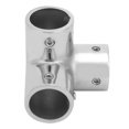 thumbnail image 1 of 3-way Tube Connector 3-way Pipe Fitting Corner Pipe Fitting Corner 3-way Pipe Fitting Corner Tube Connector 3-Way Stainless Steel Corner Pipe Fitting Tube Connector Side Outlet, 1 of 7