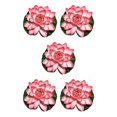 thumbnail image 2 of QualitChoice Artificial Lotus Replacement Simulation Outdoor Garden Park Pond Pool Photography Fake Water Flower Decor Light Pink 5PCS, 2 of 6