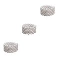 thumbnail image 4 of Thinsony Femmes Chic Perle Strass Stretch Bracelet Mariage Bal pour Mariée Blanc 5 Rangée 3Set, 4 of 6