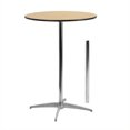 thumbnail image 1 of Pemberly Row Table Cocktail Ronde en Bois, Fini Naturel et Noir, 1 of 7