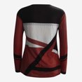thumbnail image 5 of RXIRUCGD Tendance Décontracté Hauts à Manches Longues pour Femmes Articles en Liquidation Mode pour Femmes Décontracté Col Rond Couture Couleur Contrastante T-shirt à Manches Longues Blouse Hauts pour Femmes, 5 of 5