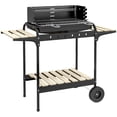 thumbnail image 1 of Outsunny Chariot pour Barbecue avec Hauteur de Gril à 5 Niveaux, Récupérateur de Cendres, 1 of 10