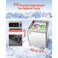 thumbnail image 2 of VEVOR Commercial Ice Cream Display Case, 5.6 Cu.ft Chest Freezer, Restaurant Gelato Dipping Cabinet Top Deep Freezer with Locking Casters, 2 of 9