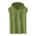 thumbnail image 1 of DPTALR T-Shirt de Sport Sans Manches Décontracté à Capuche Solide pour Hommes, 1 of 5