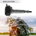 thumbnail image 3 of 10mm Motorcycle Slider Frame Aluminum Alloy Plastic Wheel Fairing Protection Crash Pad Protector Guard 85mm 195mm Bolt Titanium Tone 1 Set, 3 of 7