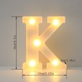 thumbnail image 3 of Light Up Letters Led Bar Lights & Signs Alphabet Led Letter Lights Up White Plastic Letters, Hanging On A-M& White Led Lights, 3 of 3