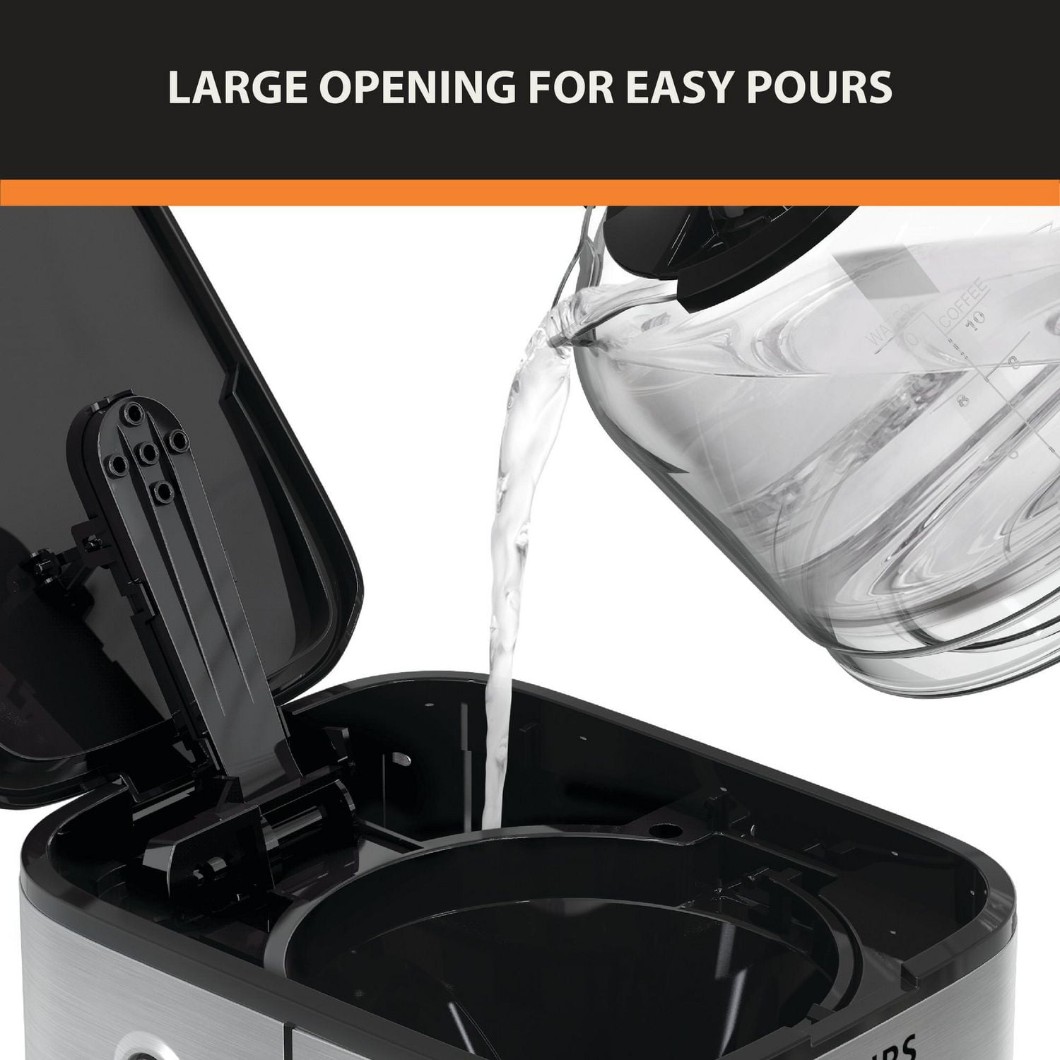 KRUPS Simply Brew Digital Screen Electric Coffee Maker, 10-Cup