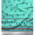 thumbnail image 2 of Soimoi Poly Georgette Fabric Stripe,Leaves & Berries Panel Decor Fabric Printed Yard 42 Inch Wide, 2 of 3