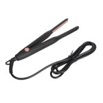 Small Flat Irons for Short Hair, Ceramic Pencil Flat Iron with Adjustable Temperature, Fast Heat Up Mini Flat Iron Hair Straightener for Pixie Cut, Bangs, Beard & Edges Styling