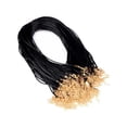 thumbnail image 2 of 100 Pièces Collier Corde Simple Conception Réutilisable Pendentif Accessoires Maison Fournitures d'Artisanat Fil Bijoux Faire Cordon Bricolage Artisanat Accessoires Or Noir, 2 of 8
