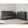 thumbnail image 2 of Lit de Bébé 5-en-1 avec Table à Langer Attachée Portofino de Storkcraft, Gris, 2 of 15
