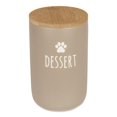 thumbnail image 1 of Design Imports CAMZ14446 Ceramic Treat Canister, Dessert Stone, 1 of 4