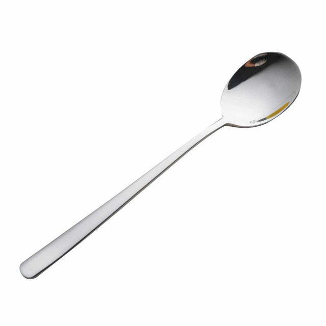 tredstone Stainless Long Handle Tea Coffee Mixing Spoon Cocktail Ice Cream Soup Home Teaspoon silver 1Set