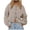 Coffee, variant on AherBiu Cropped Cardigan for Women Cable Knit Button down Sweater Fall Trendy Casual Long Sleeve Outerwear