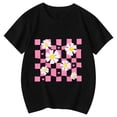 thumbnail image 4 of HNMKIU T-Shirt Mignon pour Filles à Col Rond Imprimé à Manches Courtes pour le Quotidien Haut Confortable et Stylé pour Enfants pour les Activités d'Été et les Sorties Décontractées, 4 of 4