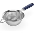 thumbnail image 1 of 18/8 Stainless Steel Mesh Strainer: U-Taste 5.5 Inch Kitchen Fine Mesh Sieve Food Colander with Riveted Sturdy Silicone Handle and 30 Mesh Hole for Straining Flour, Pasta, Fruit, Quinoa (Blue), 1 of 11