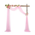 thumbnail image 1 of tredstone 2pack/lot Arch Drape Chiffon Curtain Wide Application For Wedding Or Photo Shooting Accessories Pale Pink, 1 of 6