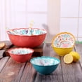 thumbnail image 1 of The Pioneer Woman Happy Hibiscus Melamine Salad Set 7pcs, 1 of 8