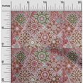 thumbnail image 2 of oneOone Rayon Brown Fabric Moroccan Mosaic Floral Sewing Craft Projects Fabric Prints By Yard 56 Inch Wide, 2 of 4