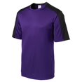 thumbnail image 1 of Gravity Threads Chandail à Manches Bloquées pour Hommes à Évacuation de l'Humidité - Violet/noir - Très Grand, 1 of 1