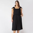 thumbnail image 1 of Devoted Taille Plus Femme robe midi sans manches avec volants sur les épaules, 1 of 8