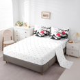thumbnail image 3 of YST Japanese Style Comforter Set Twin 7 Piece,Ink Painting Mount Fuji Bedding Set With Sheet Set,Mountain Cherry Branches Red Sun Bed In A Bag With Throw Pillow Covers,Reversible, 3 of 5