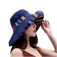 thumbnail image 1 of Xfvqtps Chapeau Bob Style Ethnique pour Femmes à Revers, Réversible, Portable, Grand Bord, Protection Solaire, Chapeau de Soleil Décontracté, 1 of 4