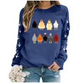 thumbnail image 4 of Kcodviy Femmes Décontracté Manches Longues Tenue Extraterrestre Femmes Chandails à Col Rond Manches Longues Confortable Chic Chandail en Molleton Poulet Graphique Imprimé Chandail Actif en Molleton Femmes Chandails Haut Blouse, 4 of 4
