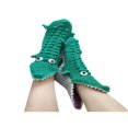 thumbnail image 1 of Knitted Crocodile Socks 3D Animal Socks Knitting Pattern Socks Fun Christmas Gift to Kids Adults, 1 of 5