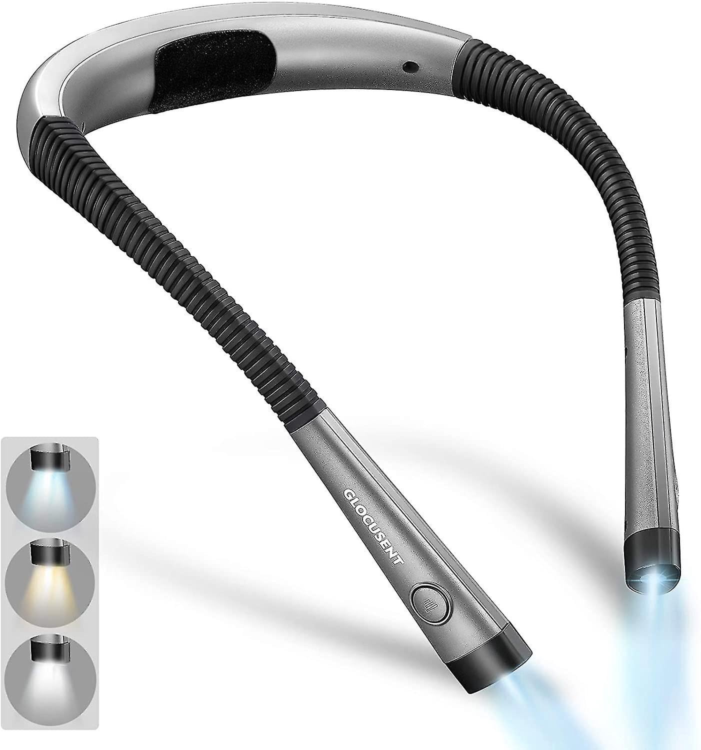 Lampe d’atelier COB-LED avec aimant et crochet repliable avec fonction de charge par induction