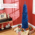 thumbnail image 4 of HOMCOM 7ft Pencil Artificial Christmas Tree With Realistic Branches, 4 of 10