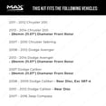 thumbnail image 2 of MAX Advanced Brakes - Front Brake Kit For 2007-2020 Mitsubishi Outlander, 2011-2023 Outlander Sport| Carbon Ceramic Brake Pad and Rotor Kit| Daily Driving Geomet Coated Brake Rotors, 2 of 9