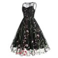 thumbnail image 3 of SMihono Robe d'Été pour Femmes Grande Taille Nouvelle Mode Décontractée Manches Longues Col Rond Chandail Contrasté Haut Vêtements pour Femmes Robe Chandail en Molleton, 3 of 8