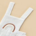 thumbnail image 4 of MesaSe Baby Summer Ruffle Romper  Sleeveless Elastic Waist Rainbow Embroidery Strap Bodysuit, 4 of 6