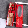 thumbnail image 2 of Flower Bouquet 5 Soap Roses Flower Valentine‘S Day Mother‘S Day Gift Box, 2 of 13