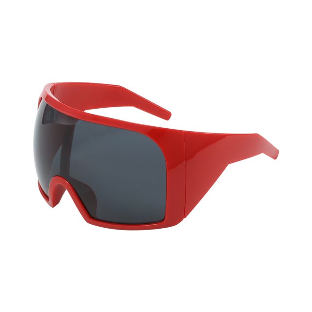 XZNGL Men Sunglasses Fashion Wide Sunglasses for Men Sunglasses for Men Fashion New Large Frame Surround Style Sunglasses for Women and Men Futuristic Technology Integrated Eye Protection Sunglasses