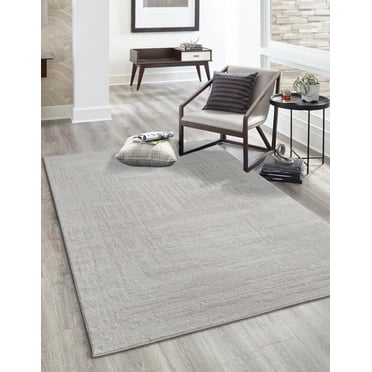 LaDole Rugs Tapis Moderne Haut de Gamme 6 X 9 Pi / Tapis Abstrait pour Chambre, Salon, Cuisine, Salle à Manger, Décor de Plancher Intérieur / Ivoire Gris