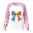 thumbnail image 4 of TIMIFIS Chandails de Noël pour Femmes 2024 Hiver Manches Longues Col Rond Imprimé Nœud Papillon Chandails à Enfiler Hauts Cadeaux pour Femmes pour Noël, 4 of 4