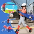 thumbnail image 4 of Baseball Pitching Game Toy With Foldable Plastic Bat 23 Inch 3 Softballs Sports Training Set For Kids Hand Eye Coordination Development Outdoor Activity Party Favor 0.87Lb, 4 of 9