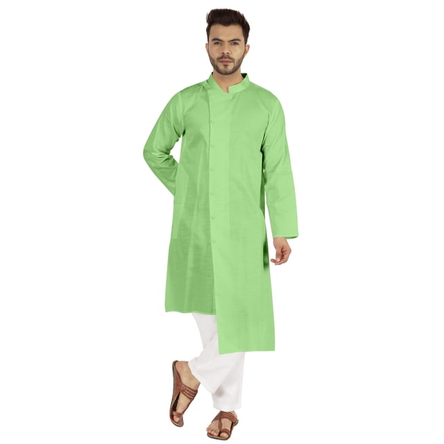 Atasi Kurta Pyjama Indien Ensemble 2 Pcs pour Hommes Tenue de Fête Robe Traditionnelle Tenue Ethnique