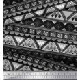 thumbnail image 2 of Soimoi Polyester Crepe Fabric Aztec Geometric Print Fabric by The Yard 42 Inch Wide, 2 of 3